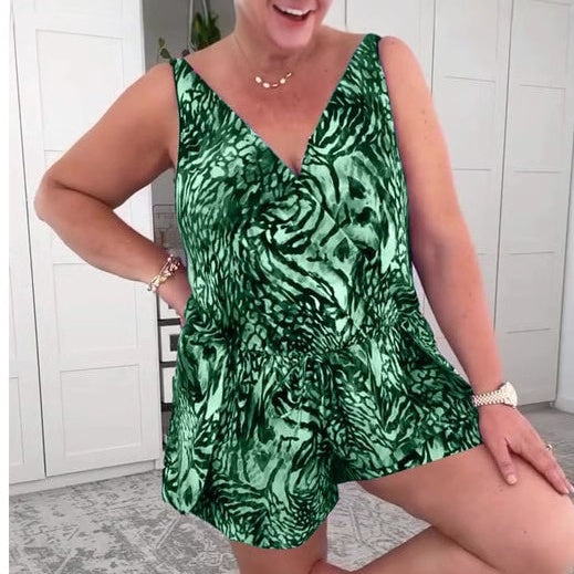 Erlinda | Casual Printed Romper