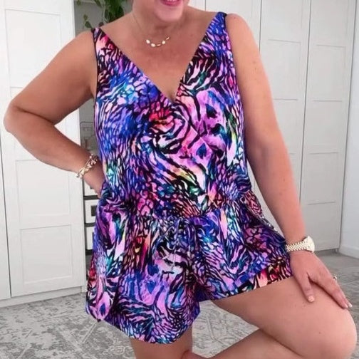 Erlinda | Casual Printed Romper