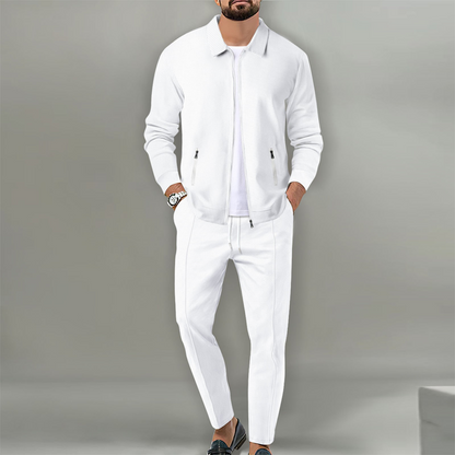 Matthew | Textured Full-Zip Casual Set
