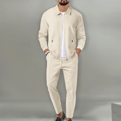 Matthew | Textured Full-Zip Casual Set