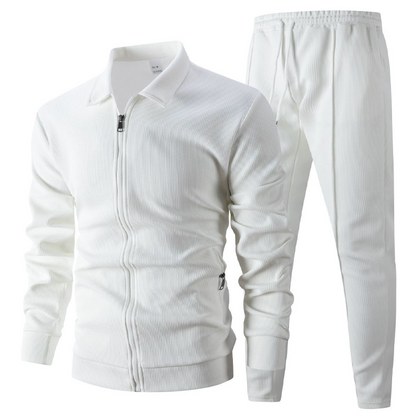 Matthew | Textured Full-Zip Casual Set